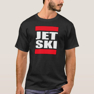メンズジェット機のスキースキースキーヤーのスキーヤーのTシャツのティー Tシャツ