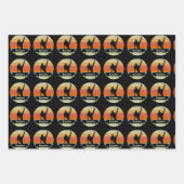 メンズジムティカスタムクス体操選手サンセット誕生日 ラッピングペーパーシート (正面3)