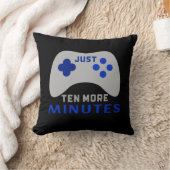 メンズジャストあと10分ブラックゲーマー クッション (ブランケット)