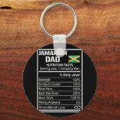メンズジャマイカパパ栄養ファクトファーザーズデイヒーロー キーホルダー (正面)