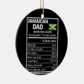 メンズジャマイカパパ栄養ファクトファーザーズデイヒーロー セラミックオーナメント (右)