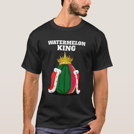 メンズスイカスイカのスイカ王 Tシャツ (正面)