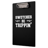 メンズスイッチはトライピン電おもしろい気技師ギフト クリップボード (左)