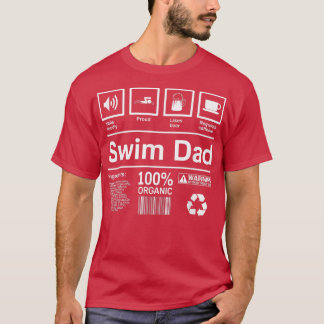 メンズスイム お父さん贈り物水泳パパ Tシャツ
