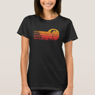 メンズスカイダイビングパラシューティングパラシュートパラグライダーP Tシャツ