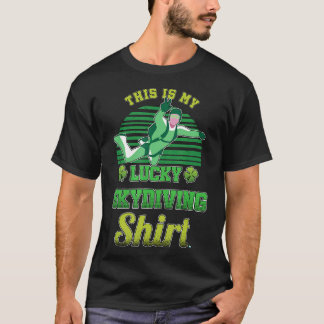 メンズスカイダイビングパラシュートスカイダイビングTシャツスカイダイバーL Tシャツ
