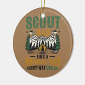 メンズスカウトパパは普通のパパのように方法を除く セラミックオーナメント (左)