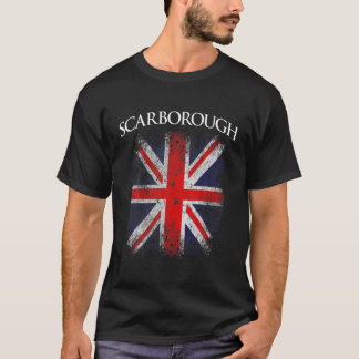 メンズスカボローヴィンテージレトロブリティッシュおもしろい国旗 Tシャツ