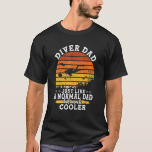 メンズスキューバダイビンググラフィックパパとメンズスキューバディビジョン Tシャツ