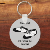 メンズススイングダンスシューズIdむしろ踊りスパッツ キーホルダー (正面)