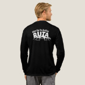メンズスタイルの長袖トリブレンドTシャツ トライブレンドＴシャツ (背面全体)
