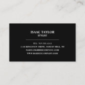 メンズスタイルアフロ理容師 名刺 (裏面)