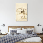 メンズスタンドオンビーチ キャンバスプリント (インサイチュ (寝室))