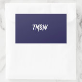 メンズステッカー3枚 長方形シール (バッグ)