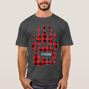 メンズステプダードベアーレッドプレイドバッファローステプダマッキ Tシャツ