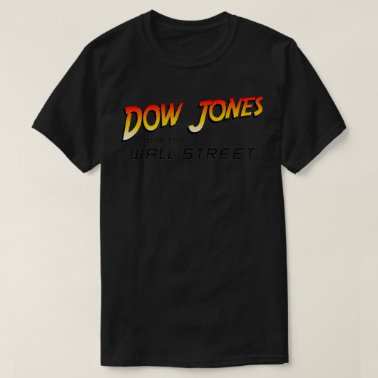メンズストック交換ダウJonesウォールストリートストックトラ Tシャツ (デザイン正面)
