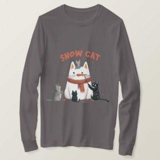 メンズスノーキャット Tシャツ