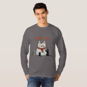 メンズスノーキャット Tシャツ (正面フル)