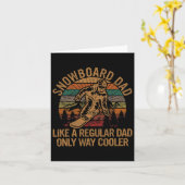 メンズスノーボードパパ通常のパパのみの方法Coo カード (黄色い花)