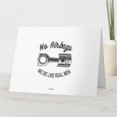 メンズスピードレーシングスポーツカーいいえエアバッグ – 私たちは死ぬL カード (裏面)