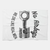 メンズスピードレーシングスポーツカーいいえエアバッグ – 私たちは死ぬL キッチンタオル (横)