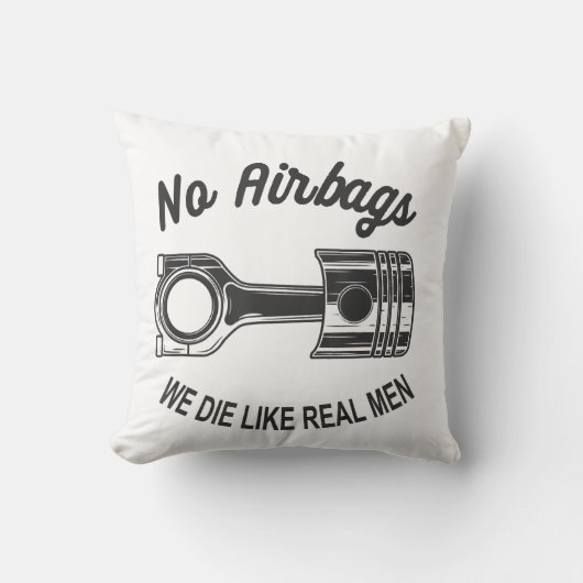 メンズスピードレーシングスポーツカーいいえエアバッグ – 私たちは死ぬL クッション (正面)