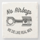 メンズスピードレーシングスポーツカーいいえエアバッグ – 私たちは死ぬL ストーンコースター (正面)