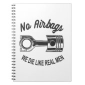 メンズスピードレーシングスポーツカーいいえエアバッグ – 私たちは死ぬL ノートブック (正面)