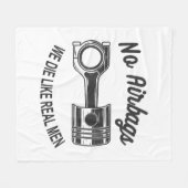 メンズスピードレーシングスポーツカーいいえエアバッグ – 私たちは死ぬL フリースブランケット (正面(横))