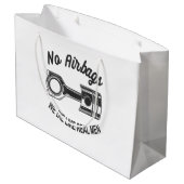 メンズスピードレーシングスポーツカーいいえエアバッグ – 私たちは死ぬL ラージペーパーバッグ (裏面アングル)