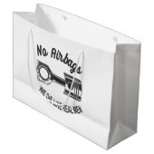 メンズスピードレーシングスポーツカーいいえエアバッグ – 私たちは死ぬL ラージペーパーバッグ (正面アングル)