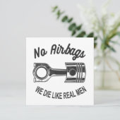 メンズスピードレーシングスポーツカーいいえエアバッグ – 私たちは死ぬL 招待状 (スタンド正面)