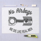 メンズスピードレーシングスポーツカーいいえエアバッグ – 私たちは死ぬL 薄葉紙 (クラフト)