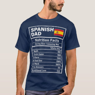 メンズスペインのパパ栄養事実父の日ナティ Tシャツ