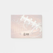 メンズスポーツサッカー彼の名カスタム前 ポストイット (正面)