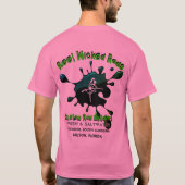 メンズスポーツテックの湿気を吸うシャツ Tシャツ (裏面)