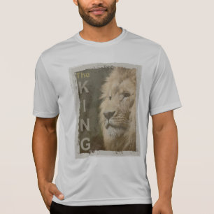 メンズスポーツテック競合他社シルバーテンプレートキング Tシャツ