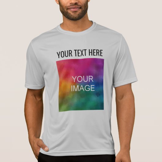 メンズスポーツテック競技者モダンテンプレート Tシャツ (正面)