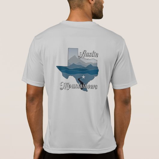 メンズスポーツテック競技者Tシャツ Tシャツ (裏面)