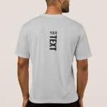 メンズスポーツバックサイドデザインモダンテンプレート Tシャツ<br><div class="desc">ここにテキストを追加モダンバックデザインプリントテンプレートMens Sport-Tek競合他社ActivewearシルバーカラーTシャツ。</div>