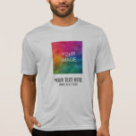 メンズスポーツTシャツイメージ文字はこちらテンプレート Tシャツ<br><div class="desc">画像の文字をここに追加テンプレートメンズスポーツテック競合他社ActivewearシルバーグレーTシャツ。</div>