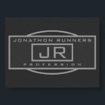 メンズスポーティジオメトリックグレー&ダークグレー ポスター<br><div class="desc">スポーティモノグラムのなデザイン。</div>