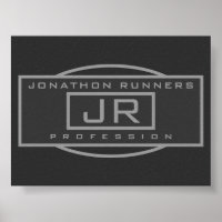 メンズスポーティジオメトリックグレー&ダークグレー