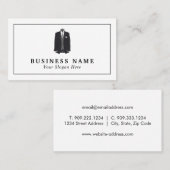 メンズスーツ、ファッション – デザイナー 名刺 (正面/裏面)