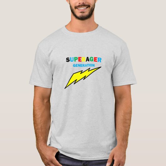 メンズスーパーエイガーリンガーTシャツ Tシャツ (正面)