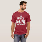 メンズセントパトリックデービール飲みアメリカ国旗 Tシャツ (正面フル)