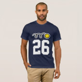 メンズソフトボールのチームのシャツの服のアパレル Tシャツ (正面フル)