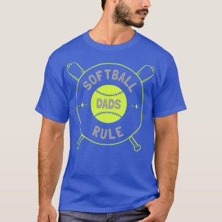 メンズソフトボールパパルールファストピッチパパノベルティdes tシャツ