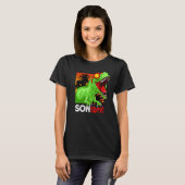 メンズソンサウルスレックス恐竜の父の日1 Tシャツ (正面フル)