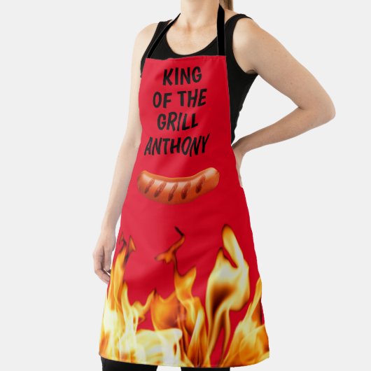 メンズソーセージレッドキングのグリルシェフBBQエプロン エプロン (インサイチュ)